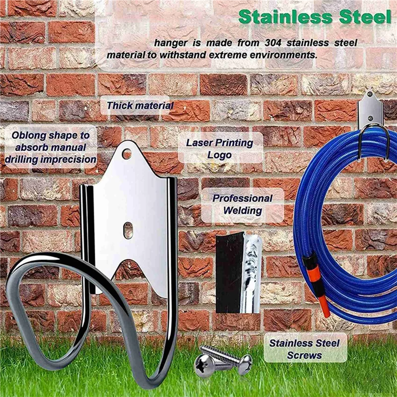 

Best Of 2025-Garden Hose Holder Wall Mount For Water Hose, Extension Cords, Air Compressor Hose