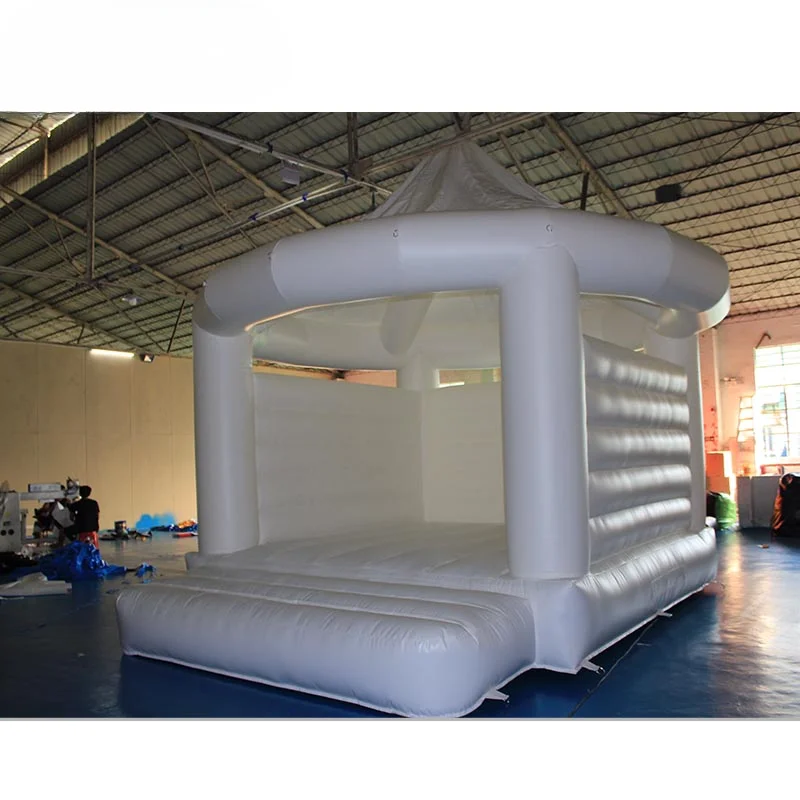 FOR  5*4*5M/Customized Commercial Adults Kids Inflatable White Wedding Bouncy Inflatable Castle/ Bounce House For Sale