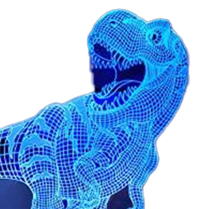 ABBN-3D 공룡 야간 조명 LED 공룡 조명, 도미네이링 USB 데스크탑 야간 조명, 다채로운 USB 선물 조명