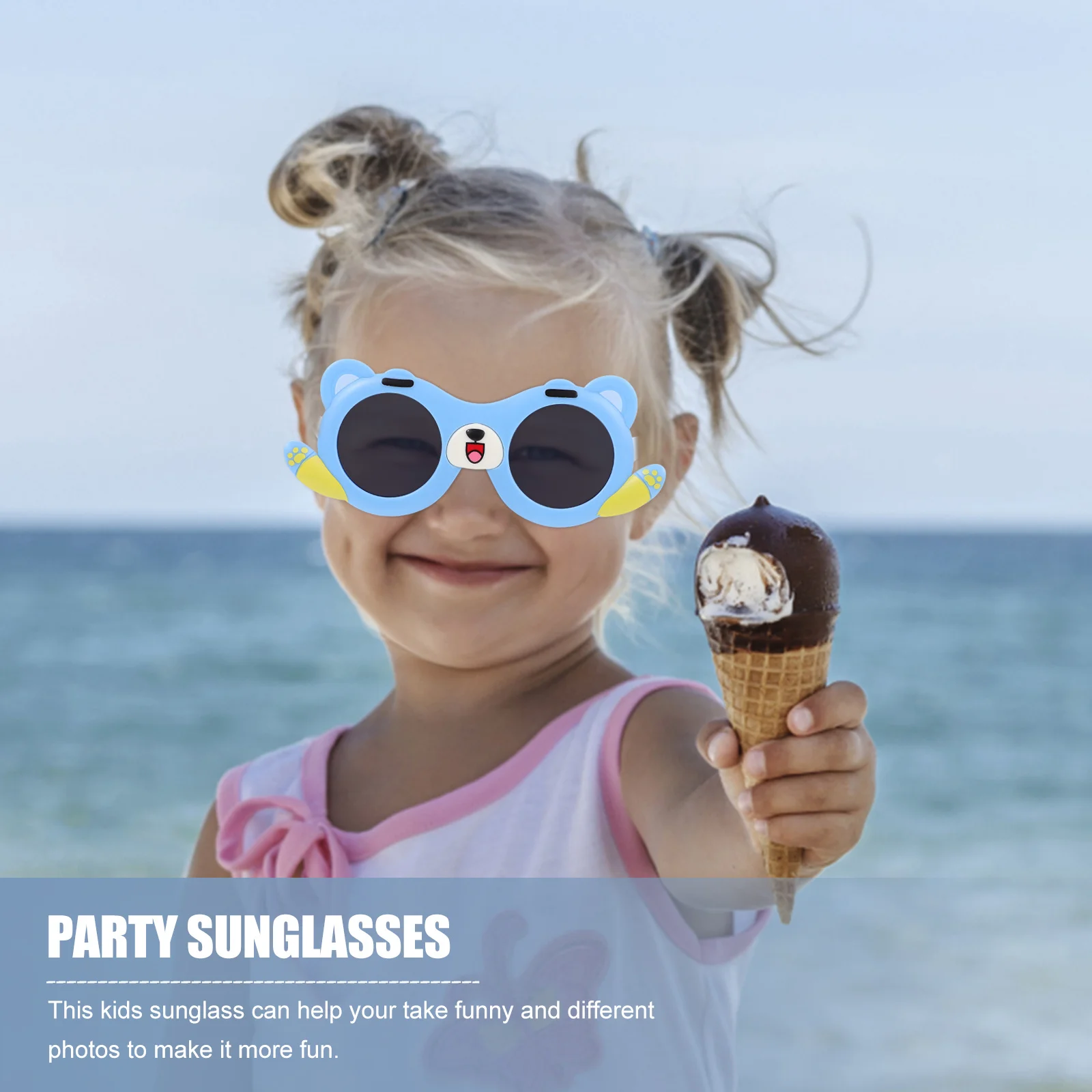 نظارات شمسية بتصميم كلب كرتوني خفيفة الوزن للاستخدام الخارجي وحفلات أعياد الميلاد ونظارات صيفية للنظارات الشمسية #6