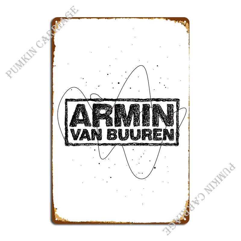 Armin Van Buuren Leiden Dj Metal Sign Wall Cave Mural Designing Cinema Iron Tin Sign Poster