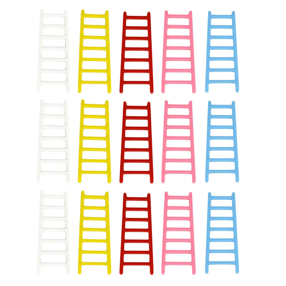 50 Pcs House Ladder Toy Miniature Ladders Accessories Decor DIY Landscape Plastic Scene Layout Prop Decorative