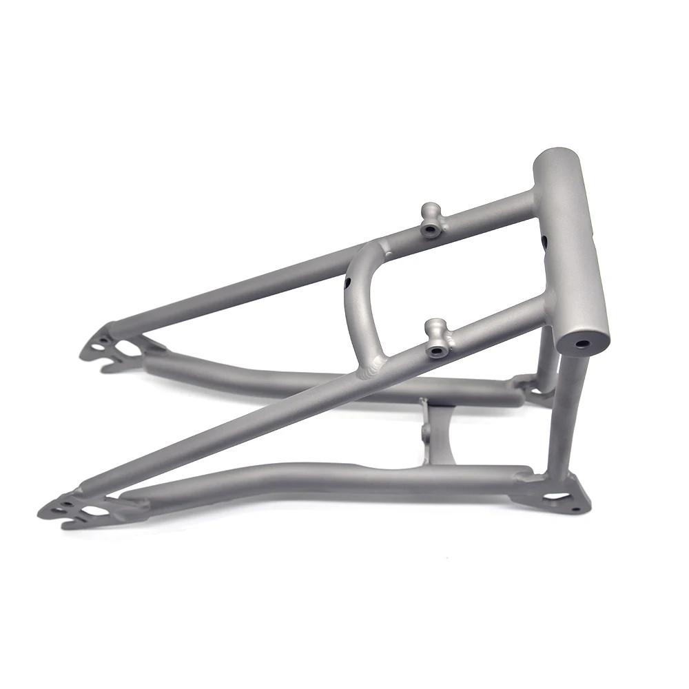 Titan Fahrrad hinteres Dreieck für p Linie für Brompton Fahrrad Vorderrad gabel Rahmen leichte 16 "Original größe Teile – Detail 13