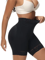 1 pc Women's Tummy Control Pants High Waist Butt Lifting Shapewear Underwear, Medium and Long Slimming Lace Edge Shapewear