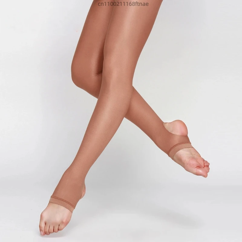 New Dance Socks Yoga Aerobics Pearlescent Stepping Socks for Grading Competition Special Pantyhose Dance Performance for Women