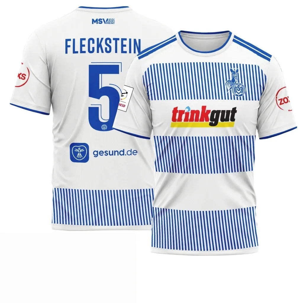 26-27 Neues MSV Duisburg Herren-Fußballtrikot, 3D-Druck, Y2K, schnelltrocknendes Freizeit-T-Shirt, geeignet als Trainingsbekleidung, passend für die ganze Familie – Detail 16