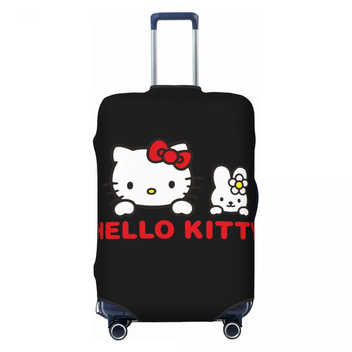 

Custom Hello Kitty Cat Suitcase Cover Dust Proof Luggage Covers Protector for 18-32 inch