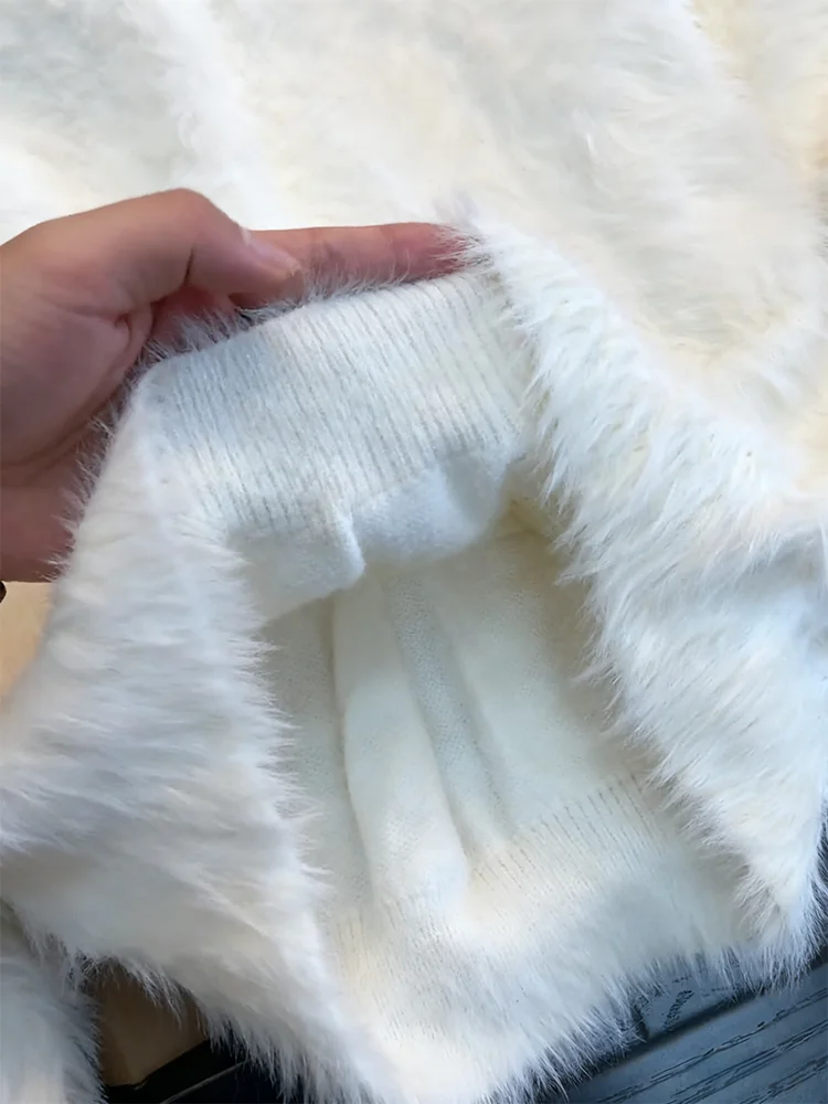 

Thiened Heavyweight Autumn Winter Knitted Sweater Men Women Cleanfit Inner irt Casual Sle Nylon Fabric Warmth Balac