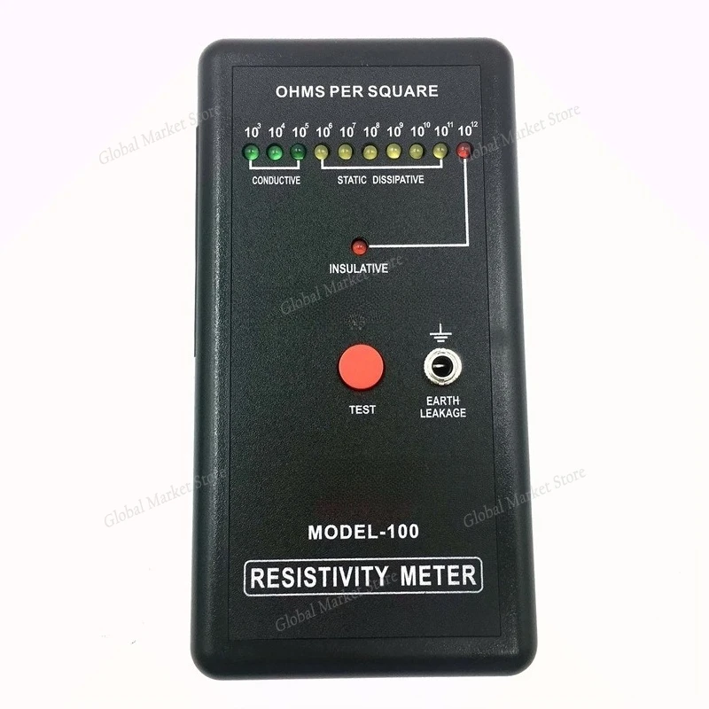 

MODEL-100 Surface Resistance Resistivity Meter Electrostatic Static Electricity Tester ESD