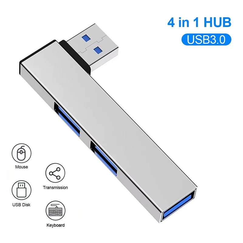 4 In 1 Type C USB C HUB 3.0 3 Port Multi USB Splitter OTG Adapter For Xiaomi Lenovo Macbook Pro Air Laptop Computer Accessories