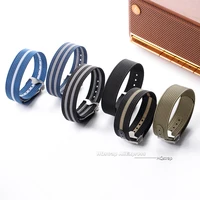 Bracelet de montre en Nylon 20mm 22mm pour Omega pour Swatch ceinture étanche Sport boucle pliante bracelet de montre hommes femmes montres accessoires 3