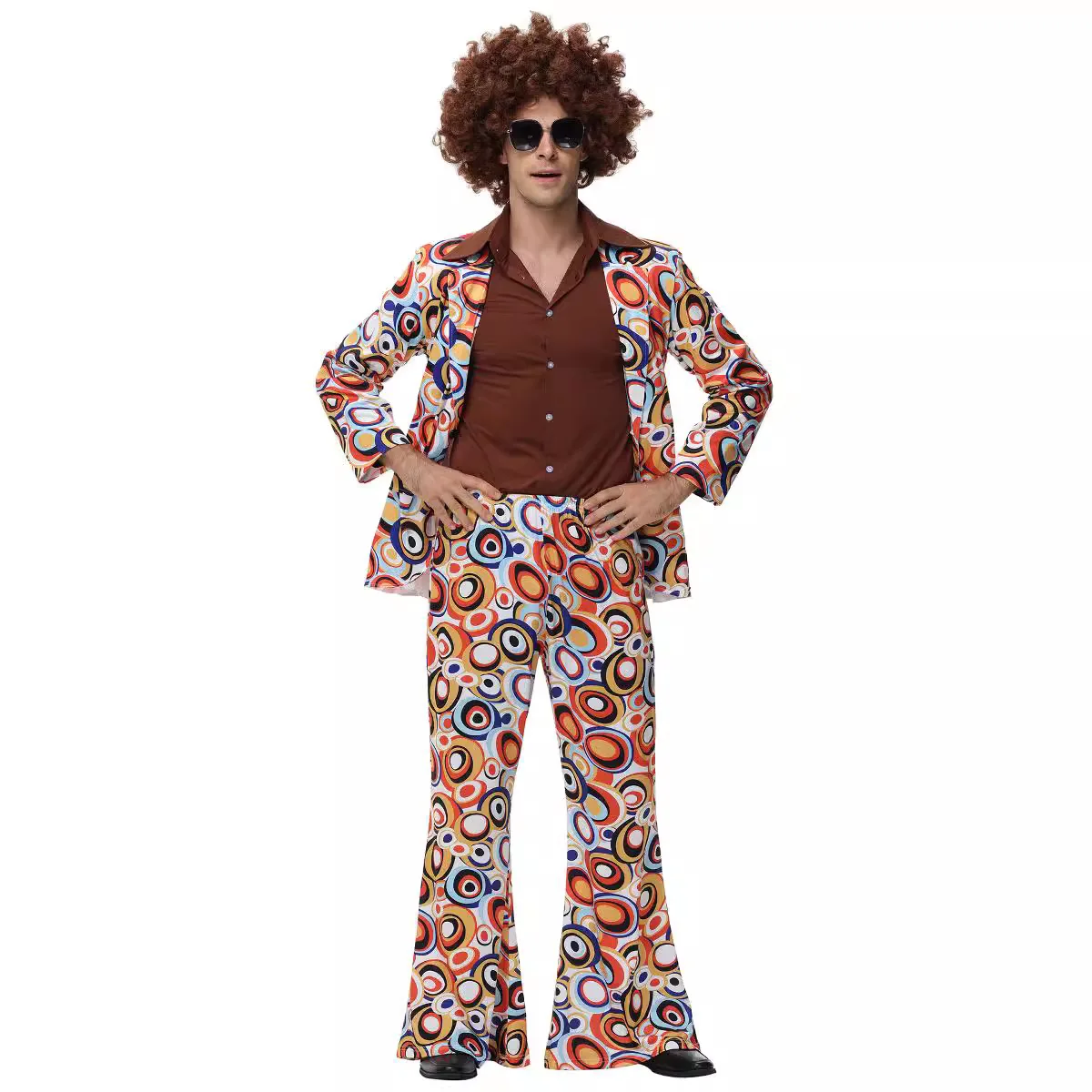 loween Role-plang Retro anni '70 Disco Hippie Native Wildman Performance Costume Abbigliamento da palcoscenico etnico da donna Prodotto cinese...
