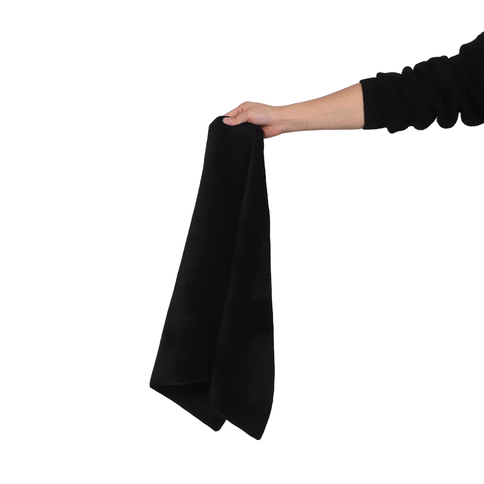 

32x20in Black Makeup Tablecloth Matte Rectangular Vanity Cover for Beauty Nail Art Salon Easy Clean Desk Protector Styling