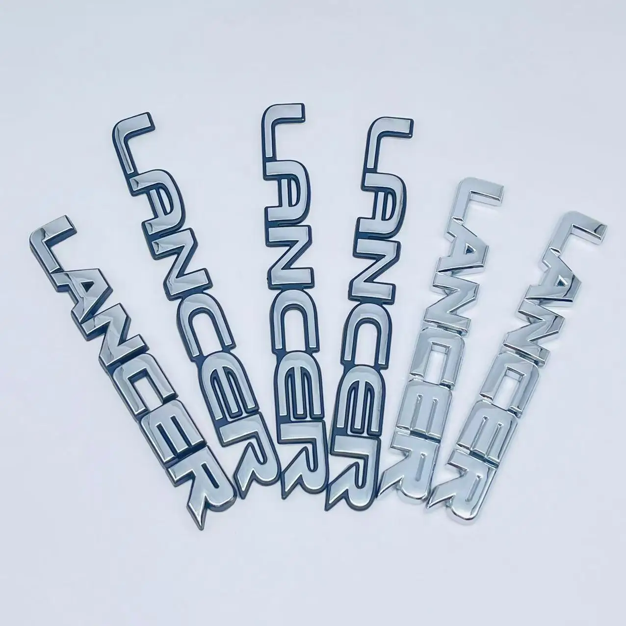 ABS Plastic Car Rear Trunk Emblem for Mitsubishi Lancer 3D Nameplate Badge Side Modified Deocration Styling Accessories