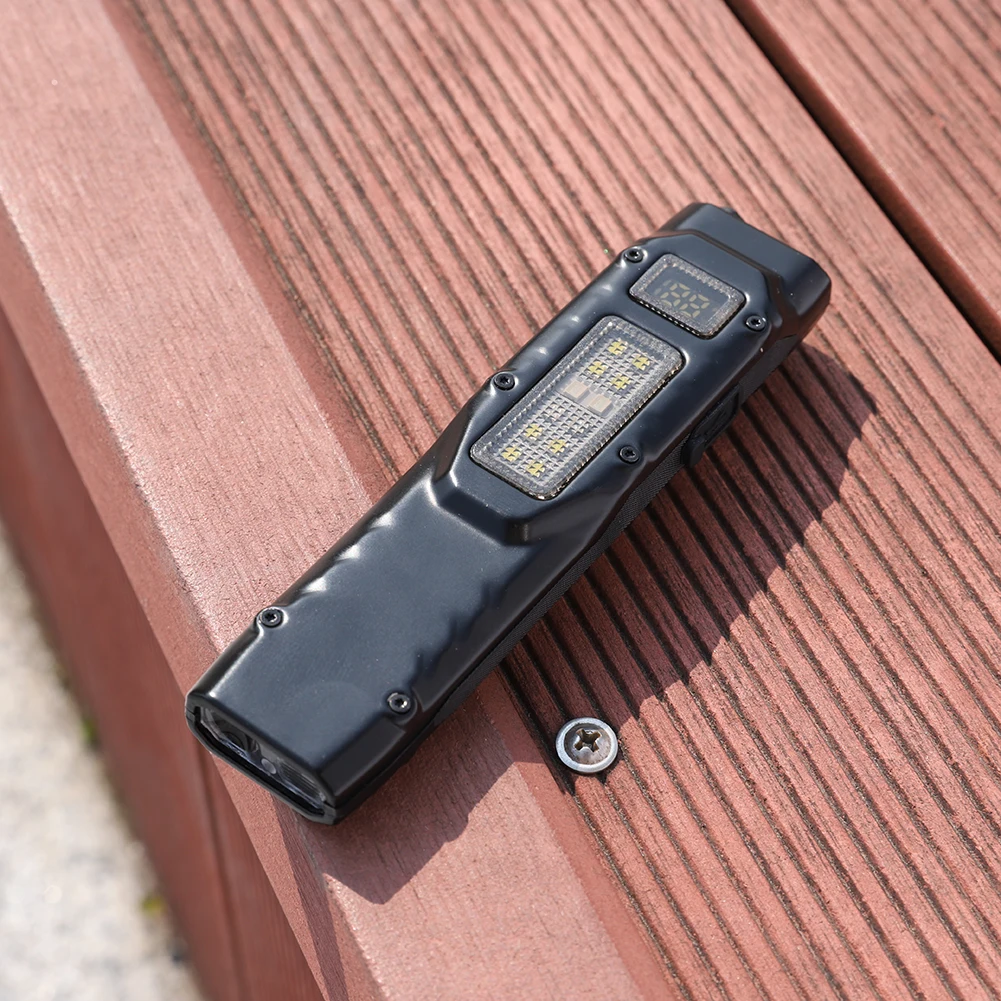 LED Super Bright Flashlight with Pen Clip Mini Camping Light IPX44 Waterproof Outdoor Emergency Light 1000mAh for Outdoor Hiking