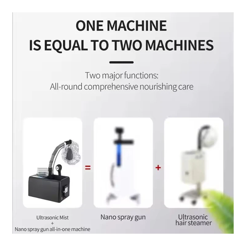 

Nano Ultrasonic Hair Spa Machine Scalp Care Deep Conditioning Hair Steamer Head-Mounted Smoothing Micro Mist Hair Steamer