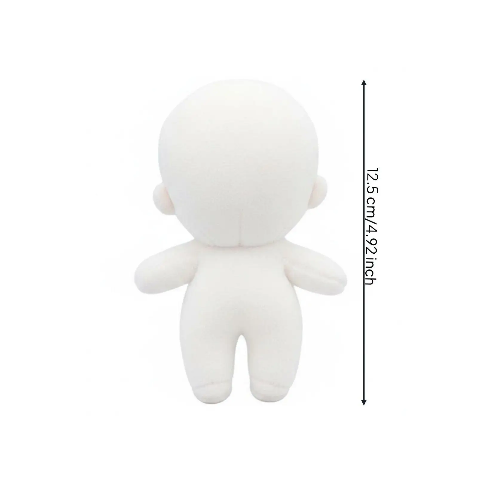 Blank DIY Plush Doll Body Soft Stuffed Craft Figure for Play House Accessories and Children’s Toys view 5