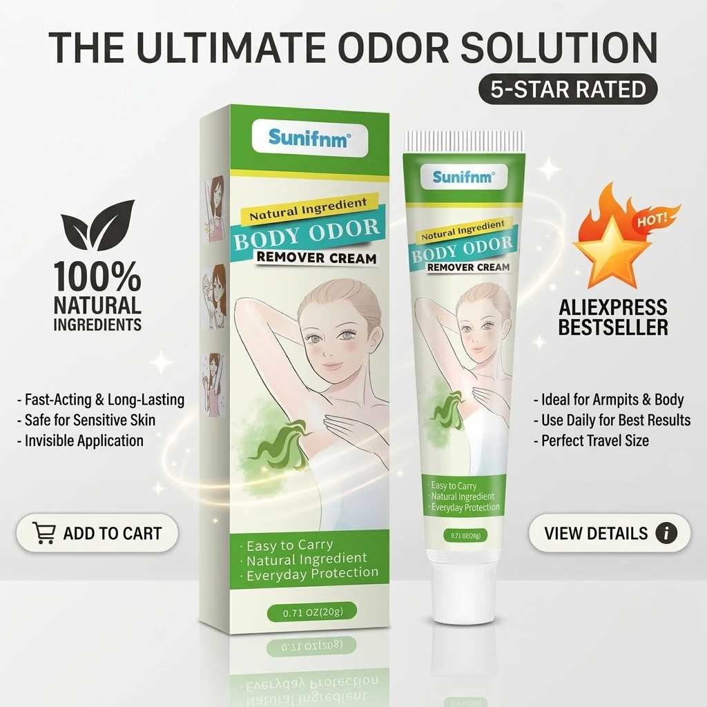 Body Odor Remove Cream Underarm Bad Smell Sweating Removal Armpit Refreshing Antiperspirant Lasting Aroma Deodorant Body Care