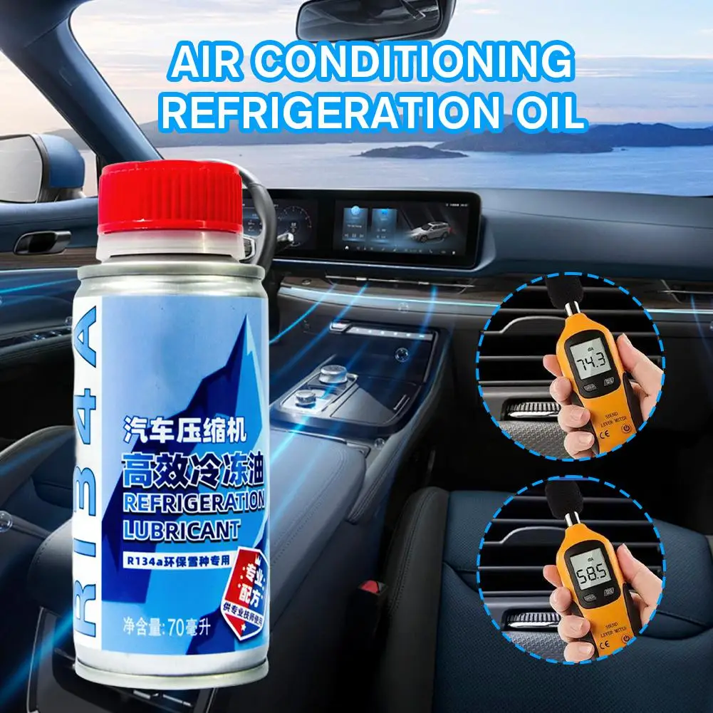 

Compressor Refrigeration Oil 70ML Lubricant Improve Cooling Anti-wear Lubrication Cooling Effect Compressor Refrigeration Oil
