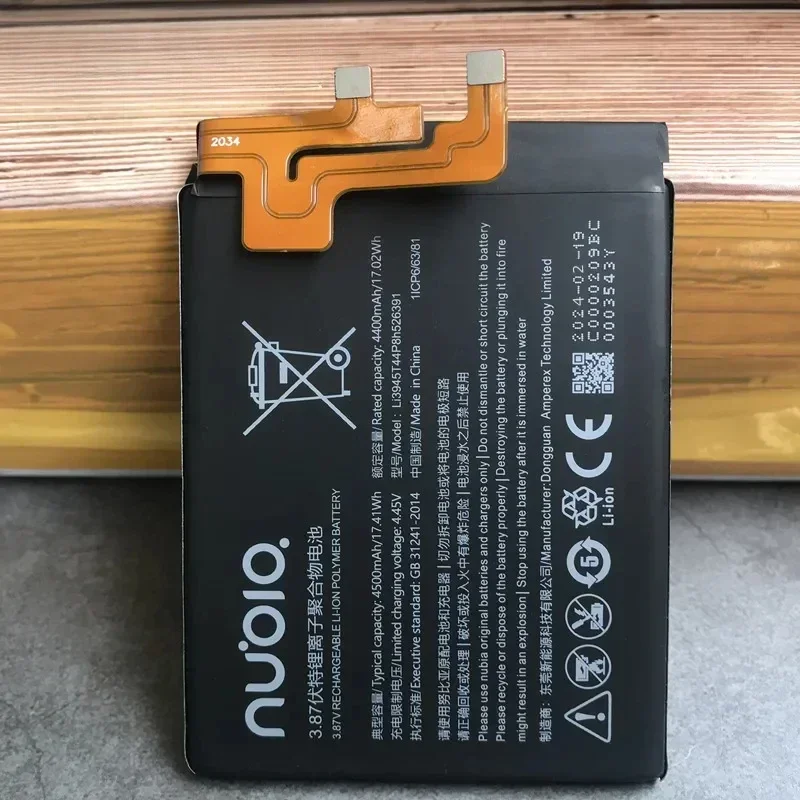 Suitable for ZTE Nubia Red Magic 5, 5S 5G, NX659J, Red Magic 5G Phones Li3945T44P8H526391 4500mAh Battery Replace