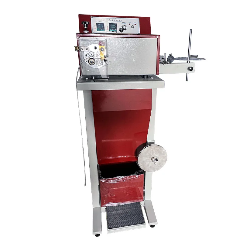 Automatic Leather Hot Melt Adhesive Strip Boning Machine Round Strip Pressing  Car Seat Leather Flanging Machine