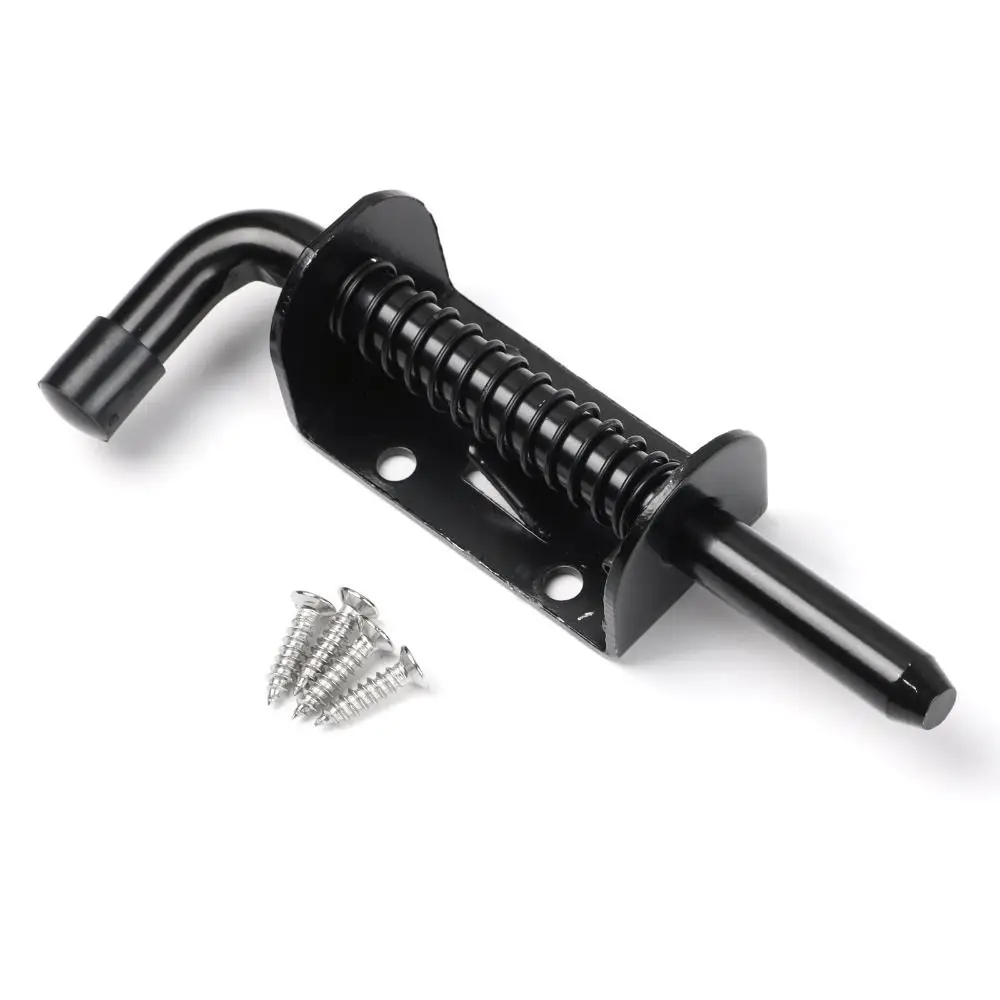 Trailer Doors for Chests 304 Stainless Steel Gate Latch Heavy Duty Latch Pin Sliding Barrel Bolt Spring Loaded Door Lock