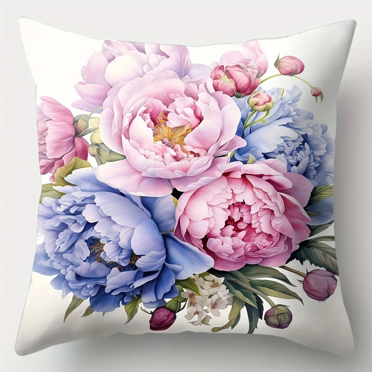 

3D printed floral pattern cushion cover, home decoration pillow, living room sofa decoration pillowcase