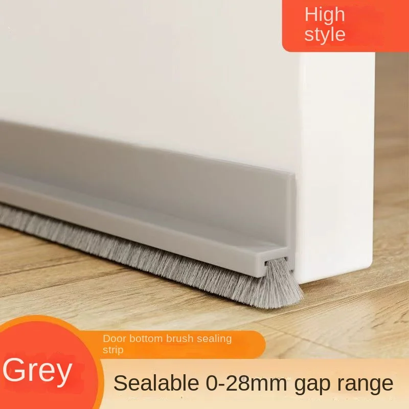 1 ST 100 CM Zelfklevende Borstel Deur Afdichting Strip Insectendichte Geluiddichte Bodem Deur Stop - Duurzame Bodem Afdichting voor Home Improvement