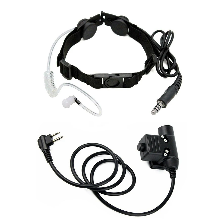 Z Tactical Throat Mic Z003 Air Tube Headset with U94 PTT for Motorola GP300 GP308 GP338 PRO1150 PRO5150 CP040 DTR410 SV10 Radio