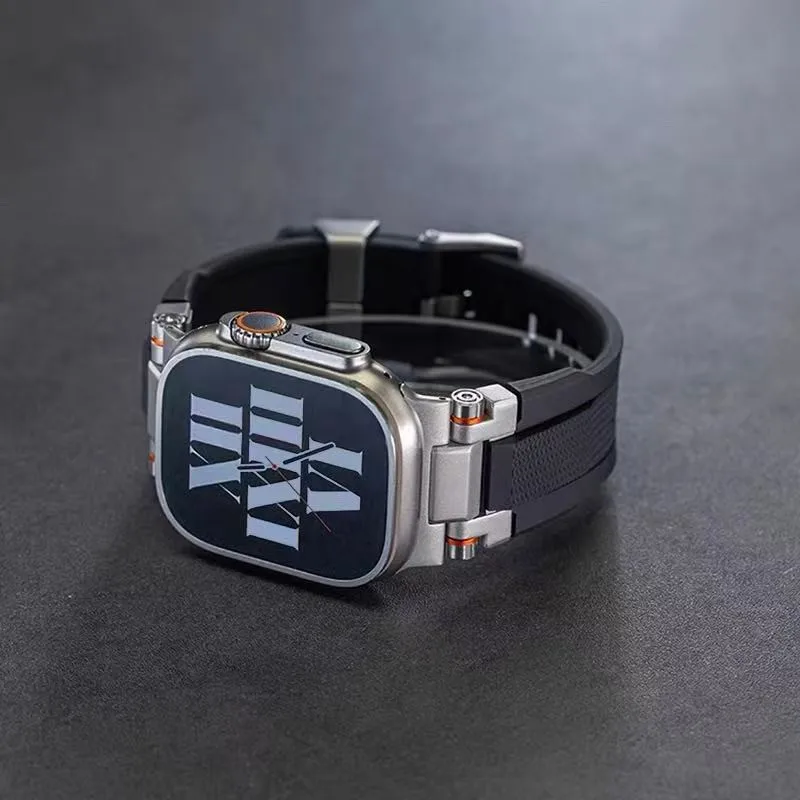 Bracciale di lusso con cinturino sportivo Single Tour Band per Apple Watch Ultra 49mm 44mm 45mm 46mm 42mm Iwatch Series 11 10 9 8 7 6 5 4 Se