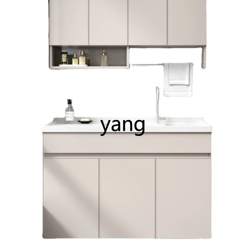 

Yhl Washbasin Integrated Combination Laundry Tub Balcony Household with Washboard Quartz Stone Single Slot Corner Cutting