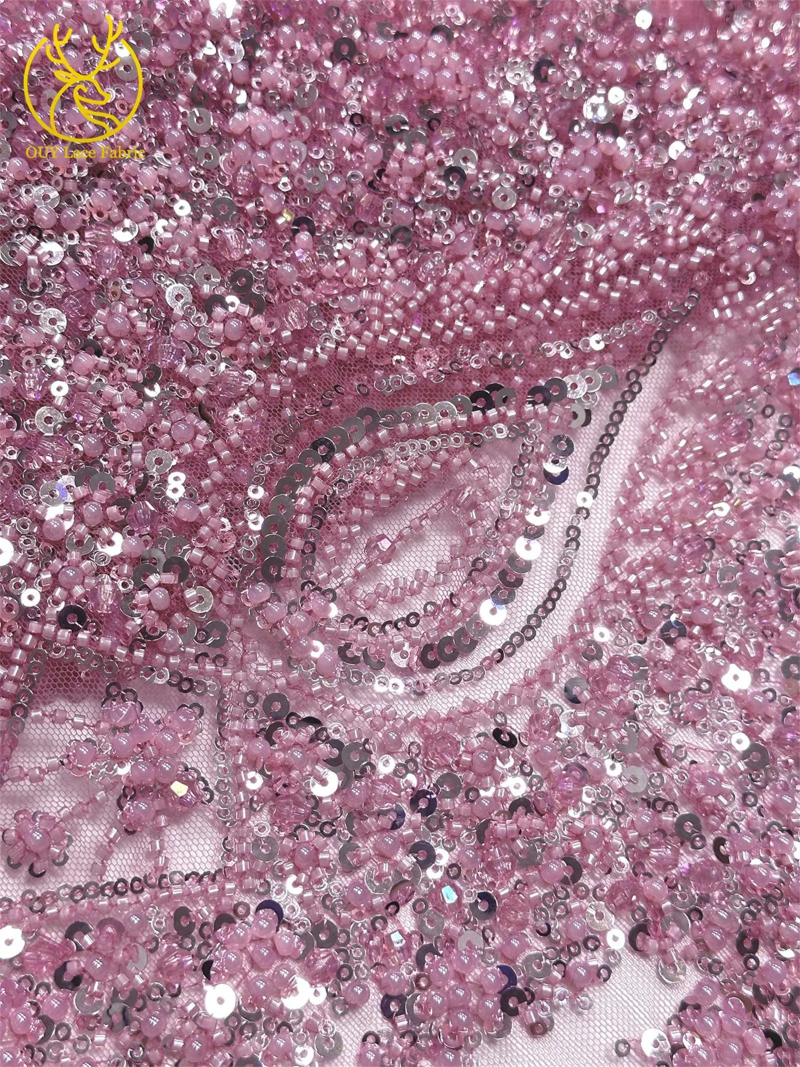 Neues Design Afrikanischer Bräutigam Stickerei-Perlen-Spitzenstoff Hochwertiger Französischer Pailletten-Netzstoff Nigerianisches Damen-Abendkleid – Detail 23