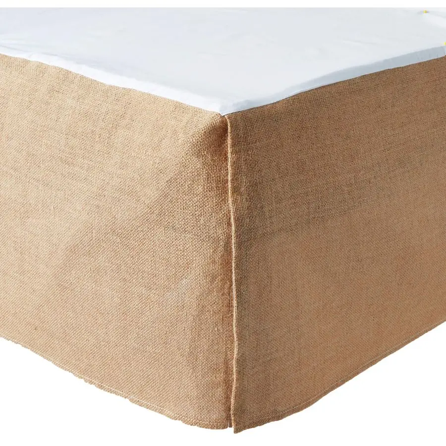 

Home Burlap Bed Skirt, Natural, Queen