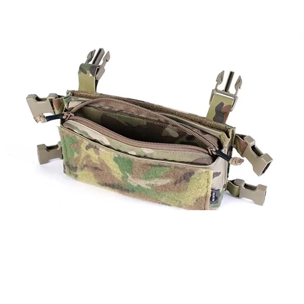 Sportowa kamizelka outdoorowa Podwozie zewnętrzne MK3 MK4 Chest Rig Kamizelka z zamkiem błyskawicznym Wkładka panelu klatki piersiowej Osłona zamka błyskawicznego