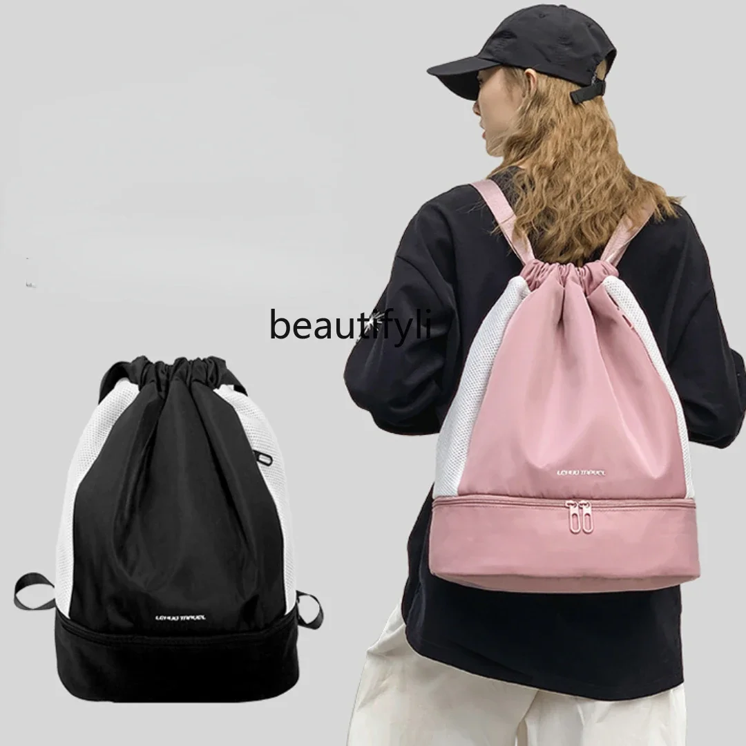 

Женская сумка для фитнеса, Влажная и сухая разделительная сумка для хранения плавательных принадлежностей, спортивный рюкзак