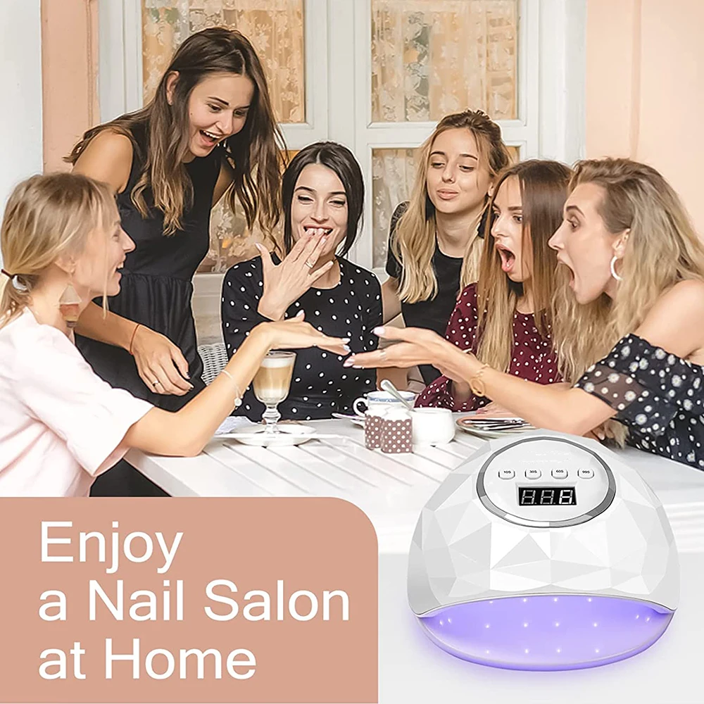 UV LED Lampe Für Nägel Trocknen Maniküre Lampe Mit Speicher Funktion LCD Display Professionelle LED Nagel Lampe Für Nail art Salon Werkzeuge
