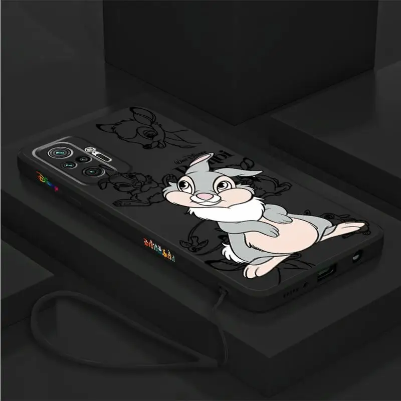 Coque de téléphone Thumper Rabbit Edge, coque liquide en microcarence, Xiaomi Redmi Note 12 Pro Plus 12s 11 11s 10 9 9s 12 10C 10A