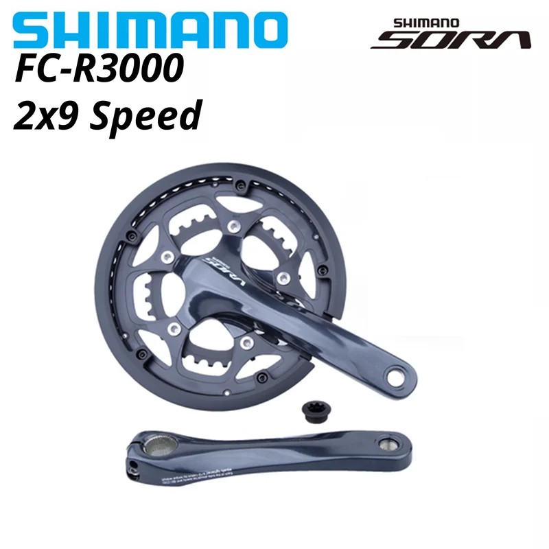 SHIMANO SORA FC R3000 3550 Crankset FC-R3000-CG FC-3550 2x8s 2x9s road Bicycle Bike front chainwheel crank 175mm 170mm 50-34T