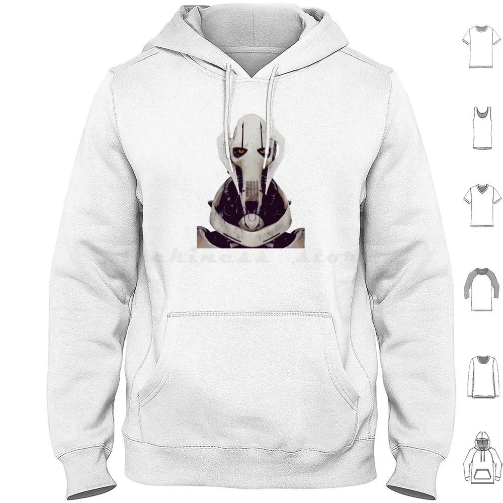 General Grievey Hoodie Cotton Long Sleeve General Grievous Hello There General Kenobi Revenge Of The Sith Episode 3