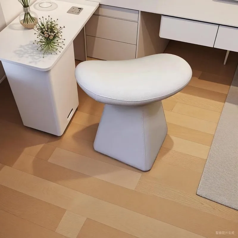 

bedroom dressing stool, ladies' dressing stool,dressing chair, shoe changing stool, solid wood frame, lamb wool or leather