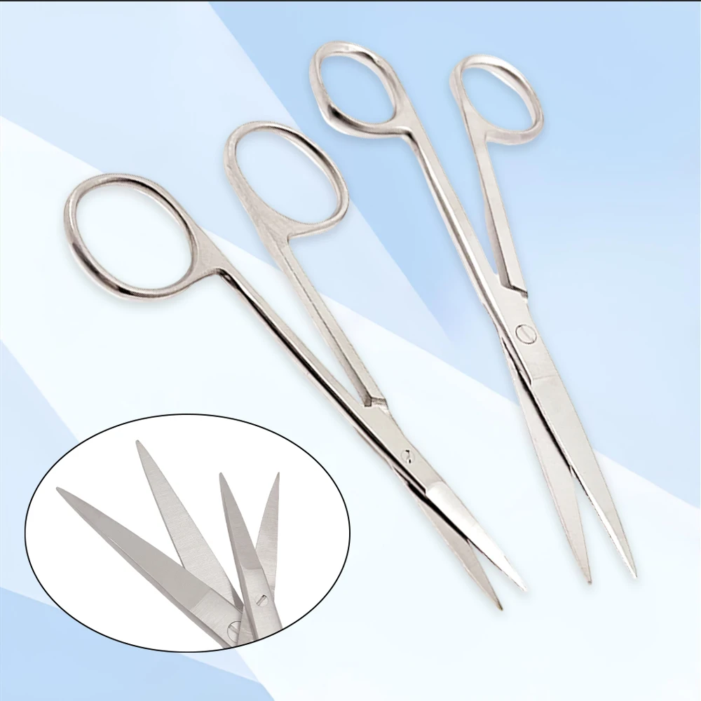 

Professional Grade Stainless Steel Straight Scissors for Ophthalmic and Dental Surgical Procedures Precision Cutting Tool