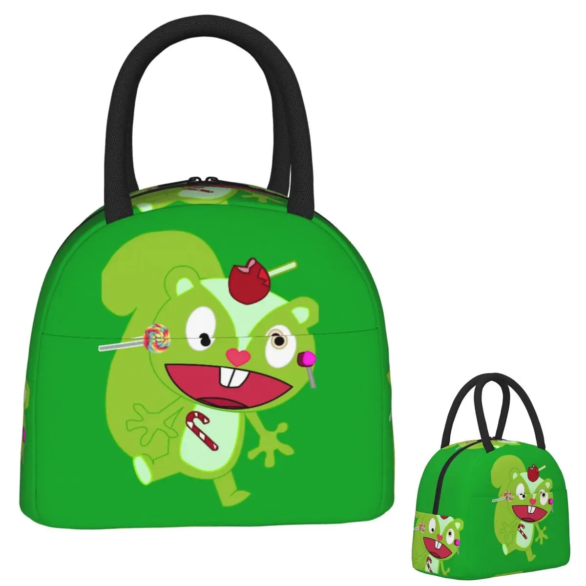 

Nutty - сумки для обеда Happy Tree Friends, изолированная коробка для бенто, портативная сумка для обеда, герметичные сумки для пикника, сумка-холодильник для женщин и детей