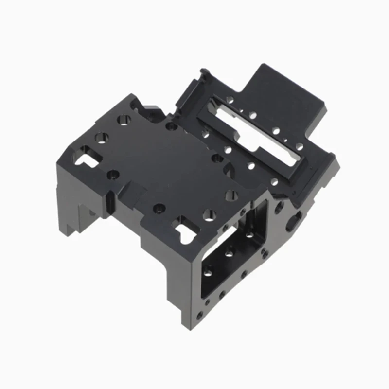 CNC machined engineering plastics (nylon/ABS/POM) Precision Mechanical Bracket Black mechanical structure