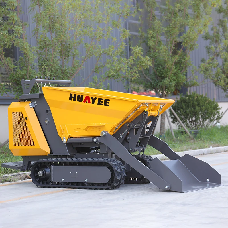 Mini camion à benne sur chenilles abordable de 800 kg, nouveau camion à benne sur chenilles hydraulique, agents de recrutement.