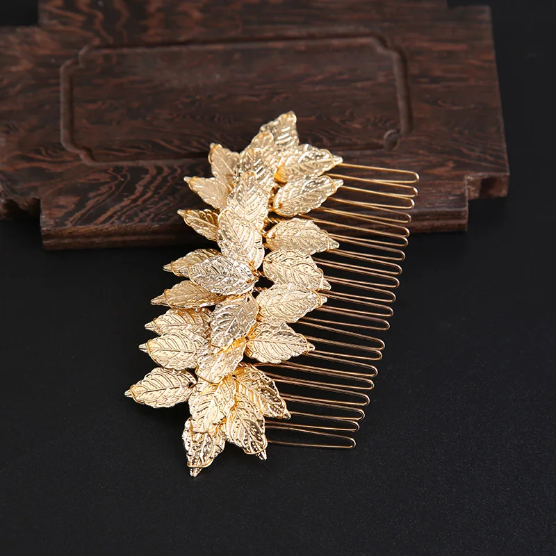 Bridal Hair Comb Frosted Crystal Pearl Handmade Hair Pin Wedding Hair Accessories