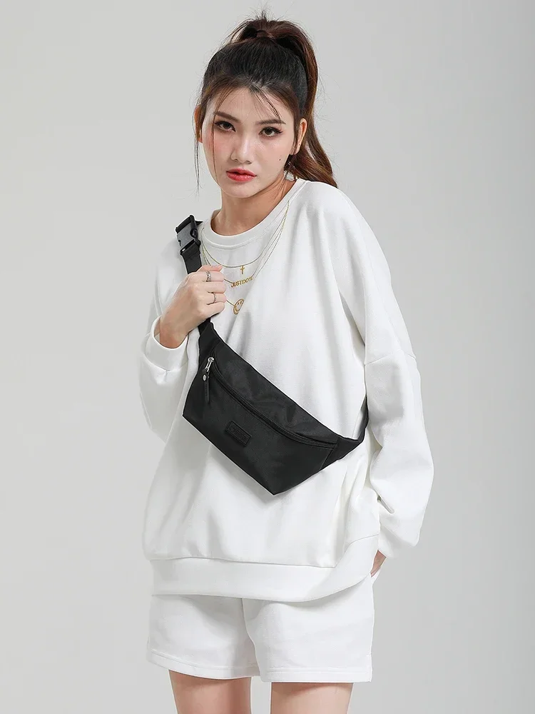 

EPOL Waist Bags For Women 2025 New Canvas Women's Belt Bag Fashion Solid Fanny Pack Zipper Crossbody Ladies Chest Bag 3013-06
