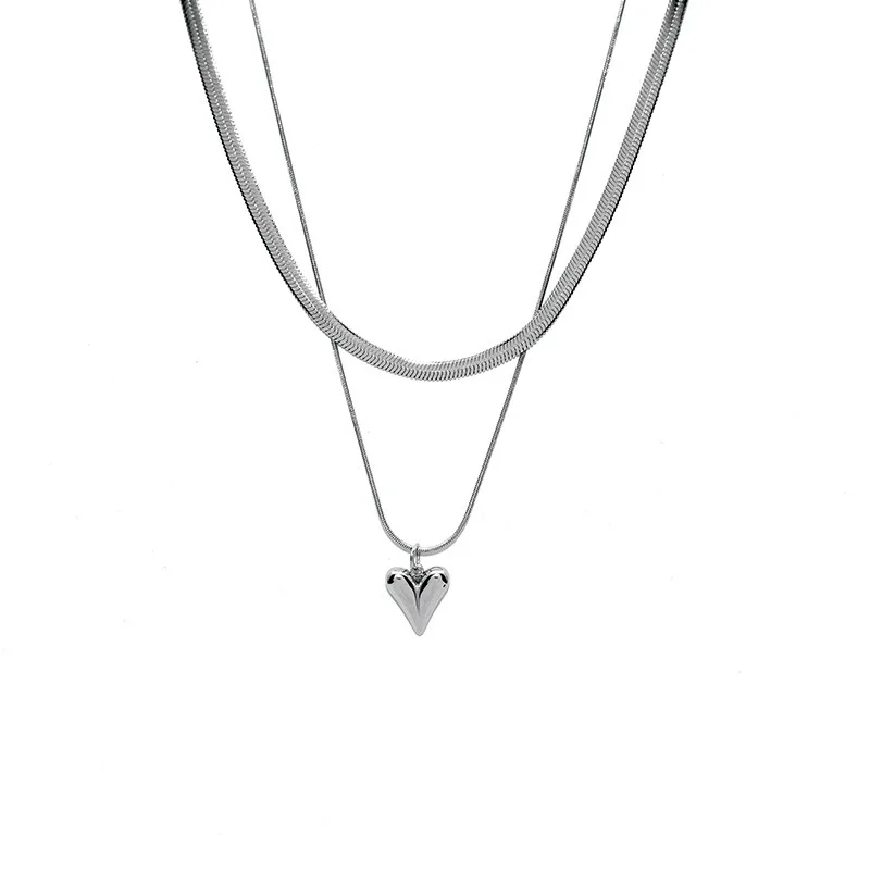18K Gold Plated Heart Chain Necklace 4