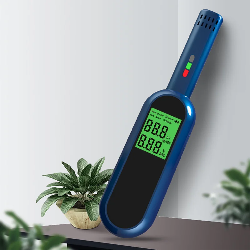 

Portable Alcohol Tester High Sensitivity Digital Display Detector Drink-driving Alcoholometer Breathalyzer for Household Cars