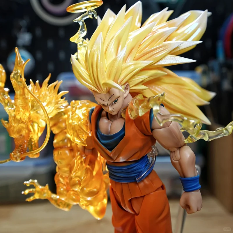 Bandai Dragon Stars – Figura Goku Super Saiyan 3 De 17 Cm, Con Articulaciones Y Manos Intercambiables, Perfecta Para Coleccionistas Y Fans De Dragon Ball Super