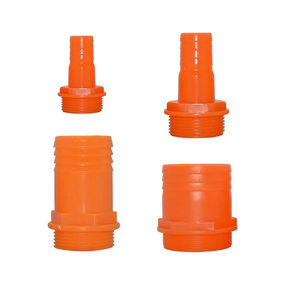 1.2 1.5 2 2.5 3 Inch Male Thread To 25-86mm Plastic Hose Barb Connector Garden Irrigation Pipe Coupler